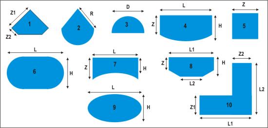 formes d'un aquarium