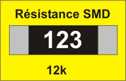 code pour resistance SMD